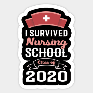 i survived nursing school class of 2020 Sticker